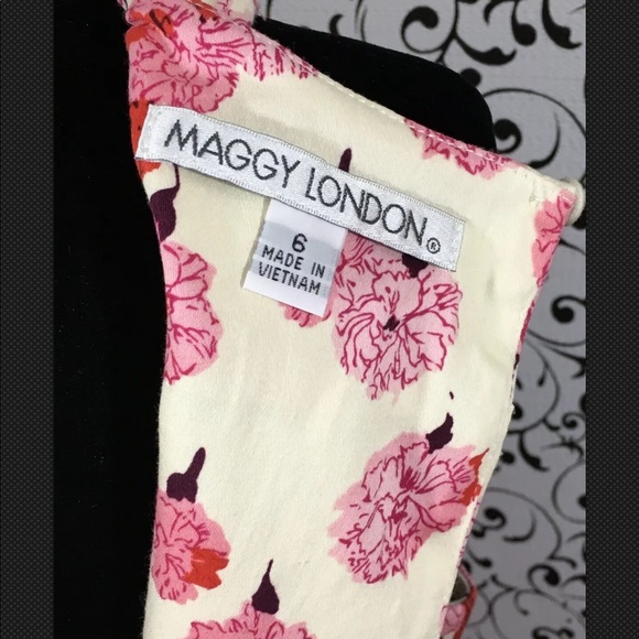 Maggy  London Pink-Cream Carnation Dress - Picture 6 of 7